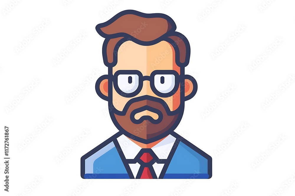 financial advisor icon simple vector white financial advisor icon simple vector white