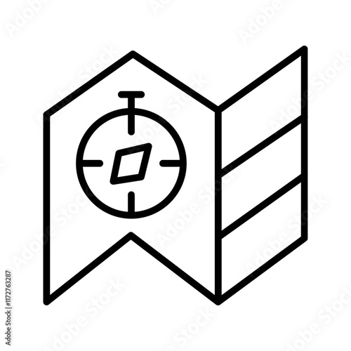 Conflict Zone Map Vector Icon