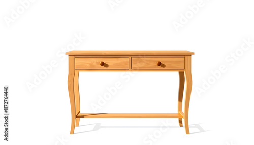 Wallpaper Mural console table isolated on a transparent background, clipart style, with white tones Torontodigital.ca