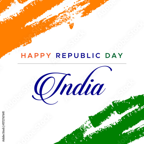 happy republic day India poster design photo