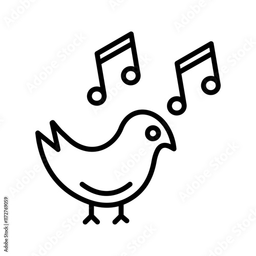 Birdsong Vector Icon