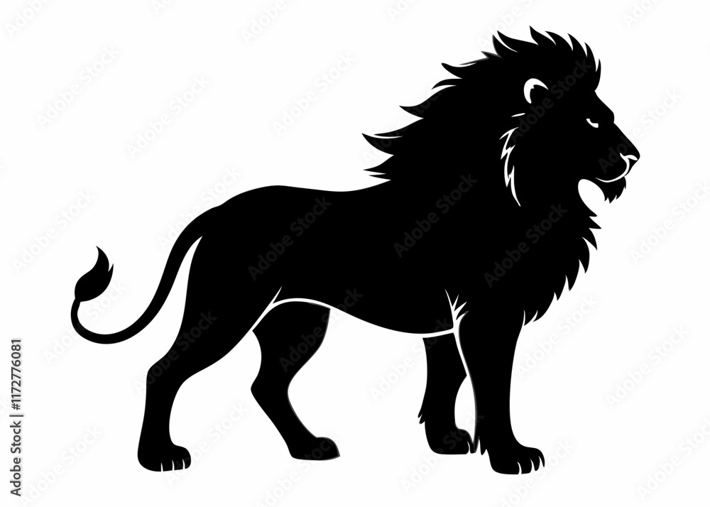 Obraz premium Lion silhouette