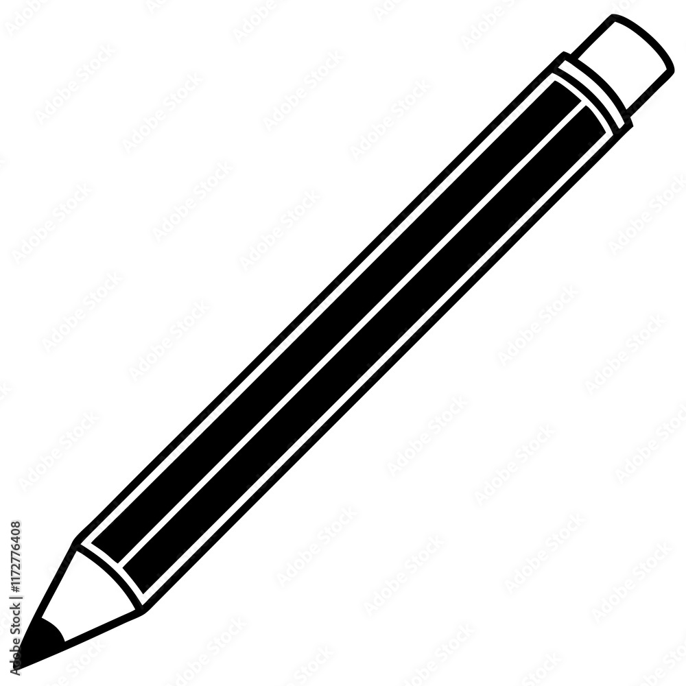 Minimalist Pencil Line Art Vector Design Minimalist Pencil Line Art Vector Design