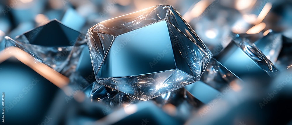 Sparkling blue crystal cluster. Sparkling blue crystal cluster.