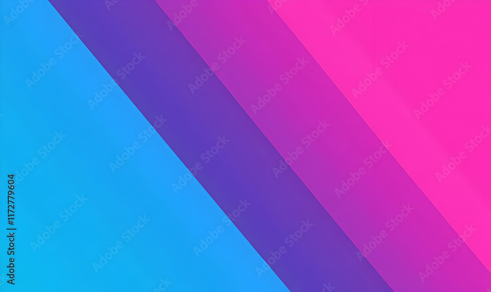 Fototapeta premium Abstract diagonal stripes background in vibrant blue, purple, and pink hues. Perfect for modern designs, presentations, or websites.