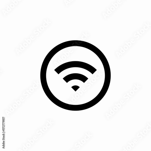wireless internet connection icon vector sign
