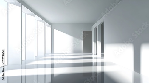 Wallpaper Mural Sunlit Modern Minimalist Room Interior Design Torontodigital.ca