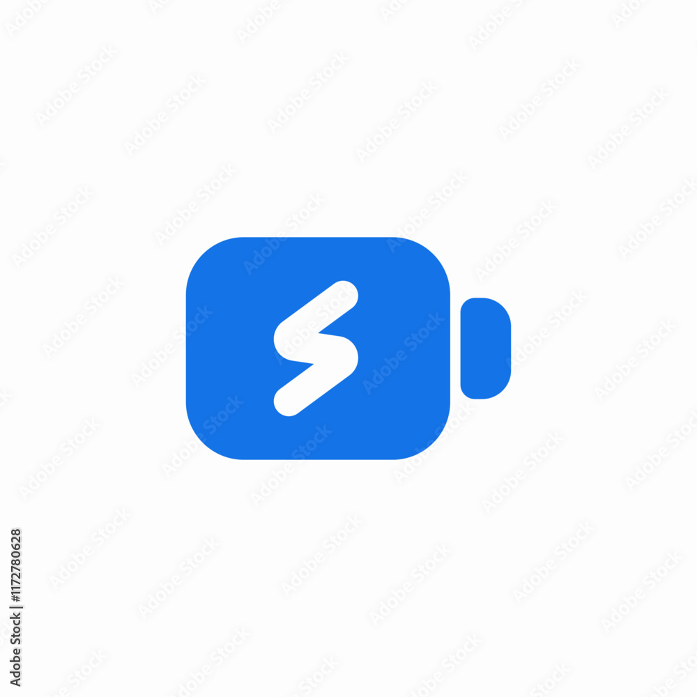 battery is charging icon vector sign battery is charging icon vector sign