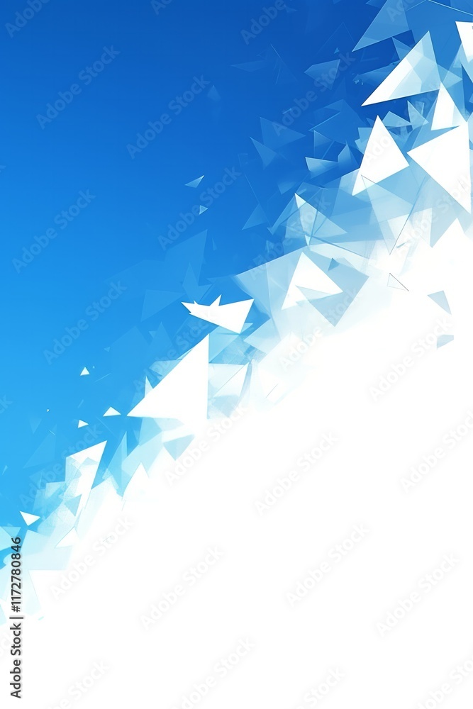 Obraz premium Light blue crystal shards forming an abstract background