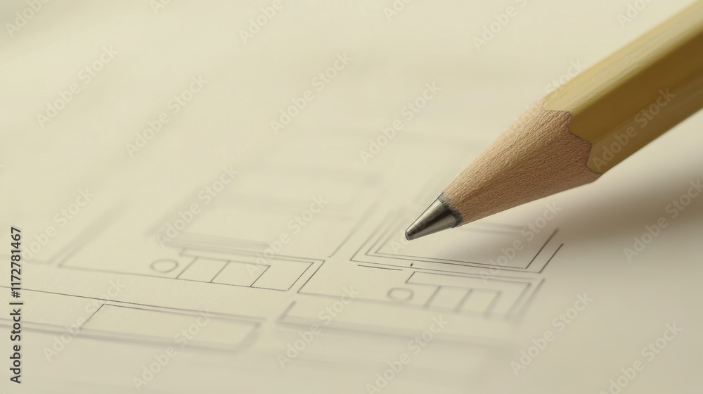 Close-up of Marketing Plan with Strategies and Pencil Close-up of Marketing Plan with Strategies and Pencil