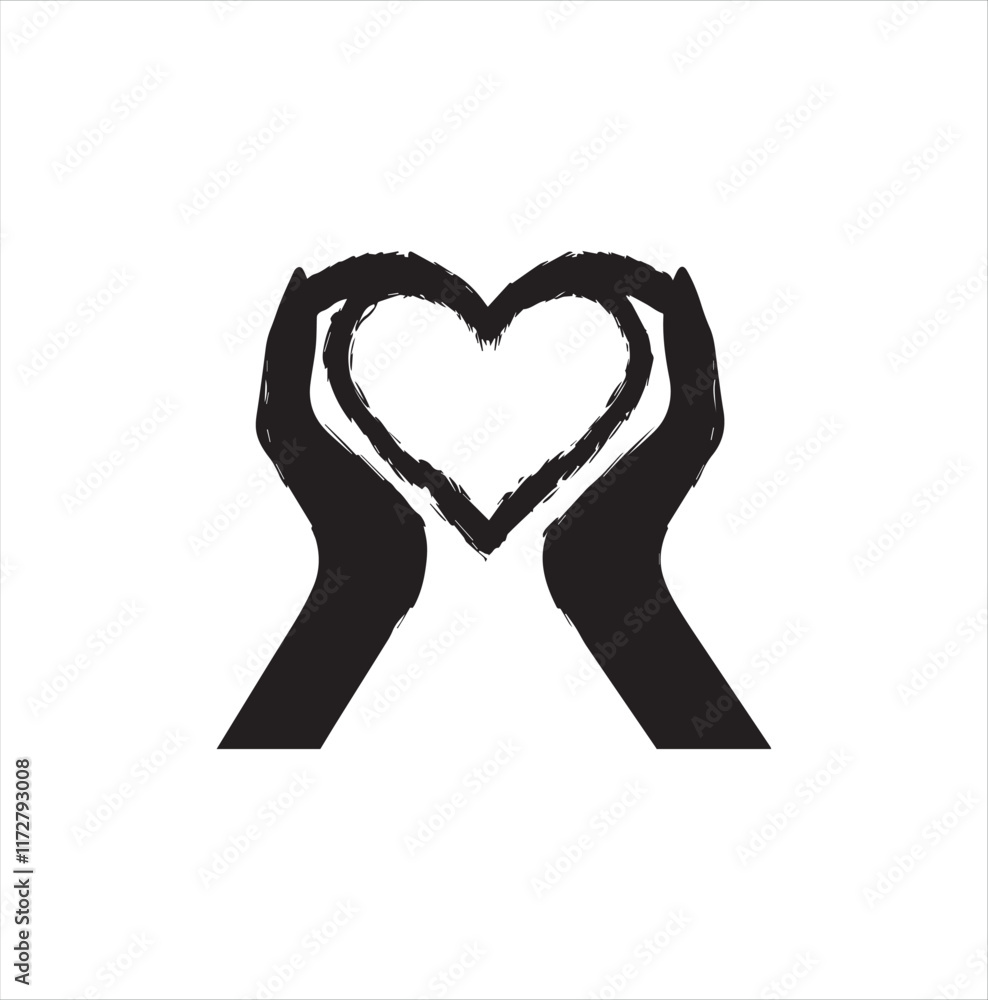 Obraz premium heart with a ribbon