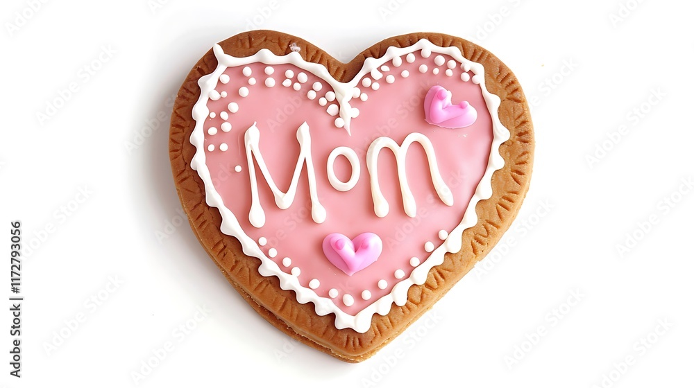 heart-shaped cookie with heart-shaped cookie with