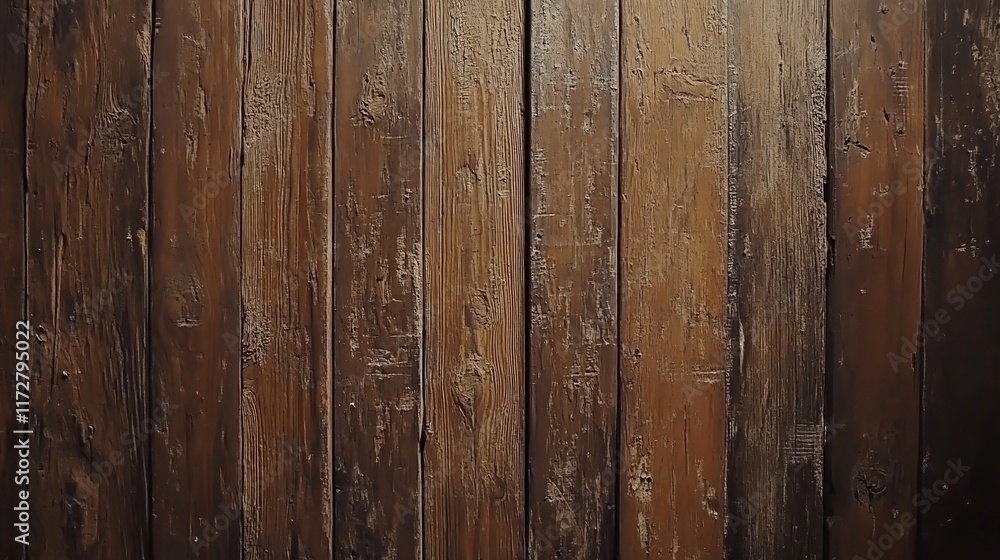 Naklejka premium Rustic Brown Grunge Wooden Texture Background for Creative Use