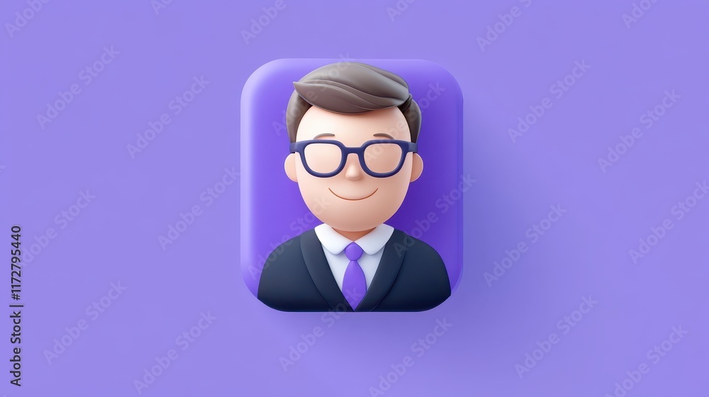 Confident businessman in suit and glasses, a portrait of professional success Confident businessman in suit and glasses, a portrait of professional success