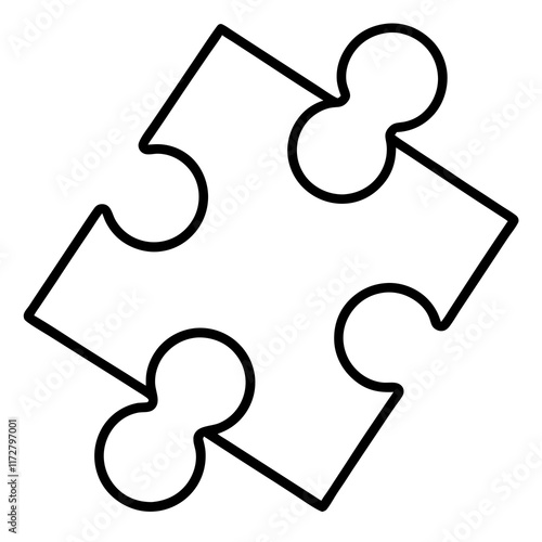 Minimalist Puzzle Line Art Creative Vector Concepts