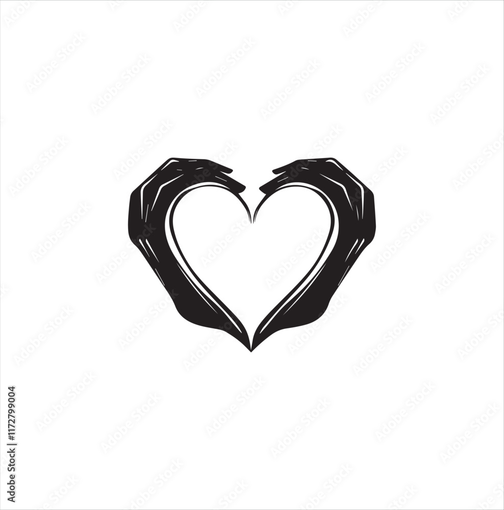 Fototapeta premium heart with a ribbon
