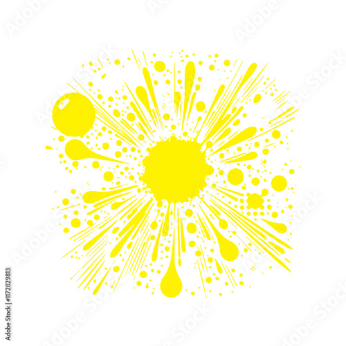 abstract colorfull ink splash vector 