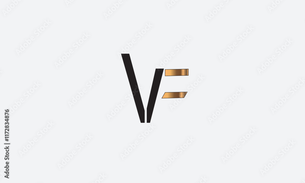 VF, FV , F , V , Abstract Letters Logo Monogram VF, FV , F , V , Abstract Letters Logo Monogram