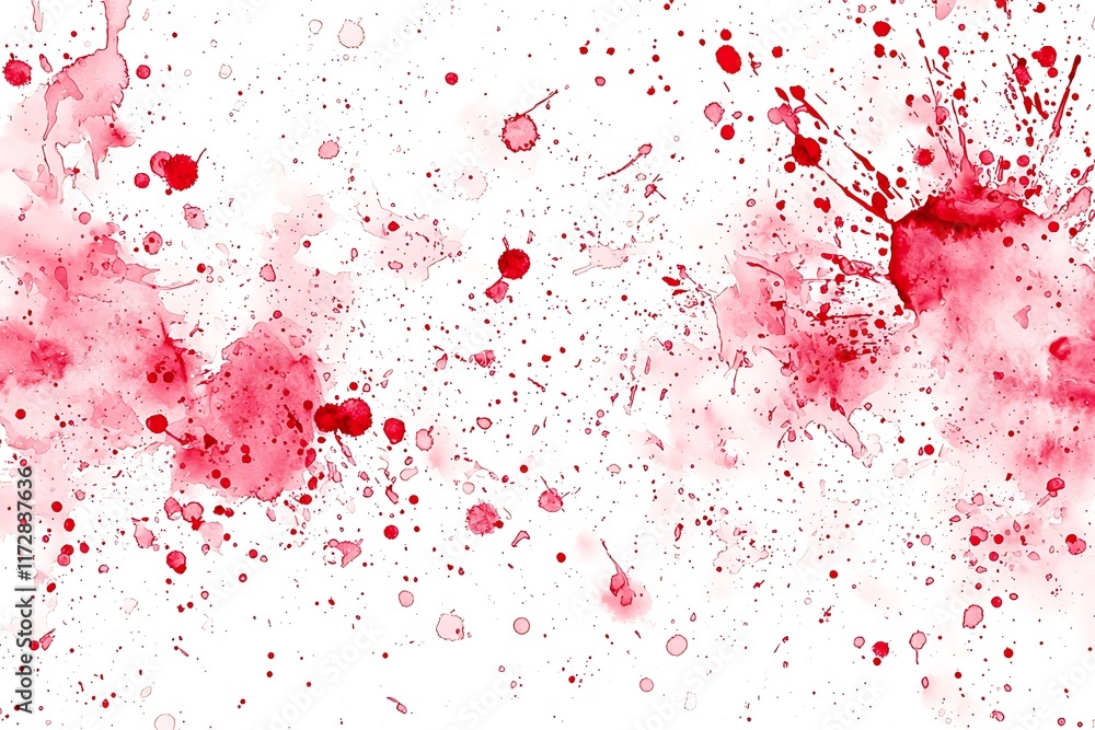 Fototapeta premium Abstract watercolor splashes valentine's day art expressing love and bright romantic feelings