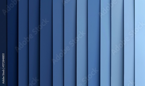 A vertical gradient strip flowing from a soft sky blue at the top to a deep, rich navy blue at the bottom