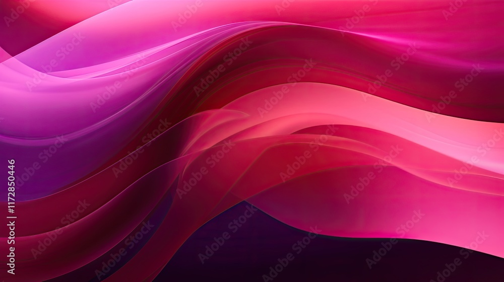 Fototapeta premium Radiant magenta hues emanating from a central point, casting a warm and inviting glow across a serene backdrop.