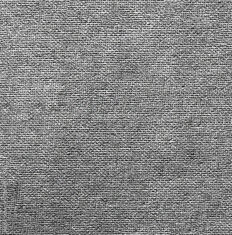 Background image of textured grey burlap close-up view from above