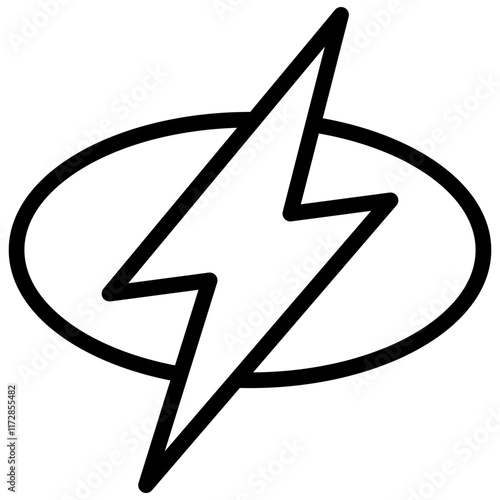 Electricity Icon Lineal Style