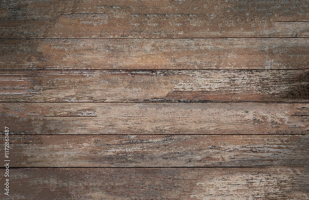 Fototapeta premium The background texture of a worn old wooden background