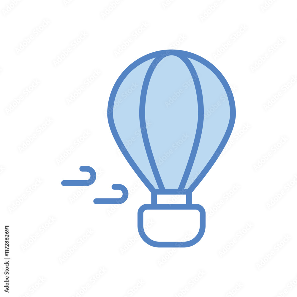 Obraz premium Hot Air Balloon icons set vector stock illustration