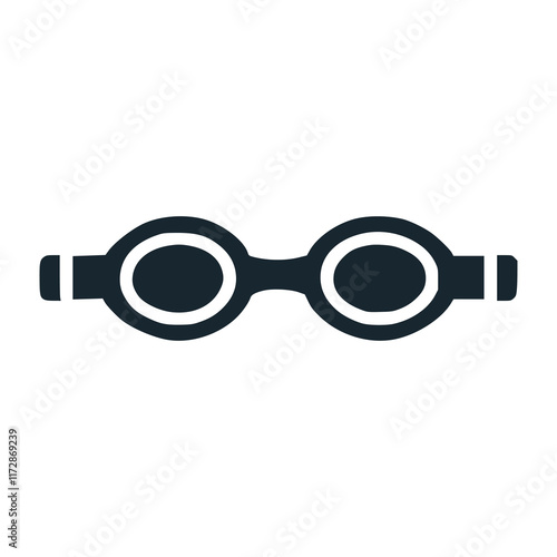 swim goggle sport accessories logo vector illustration template design