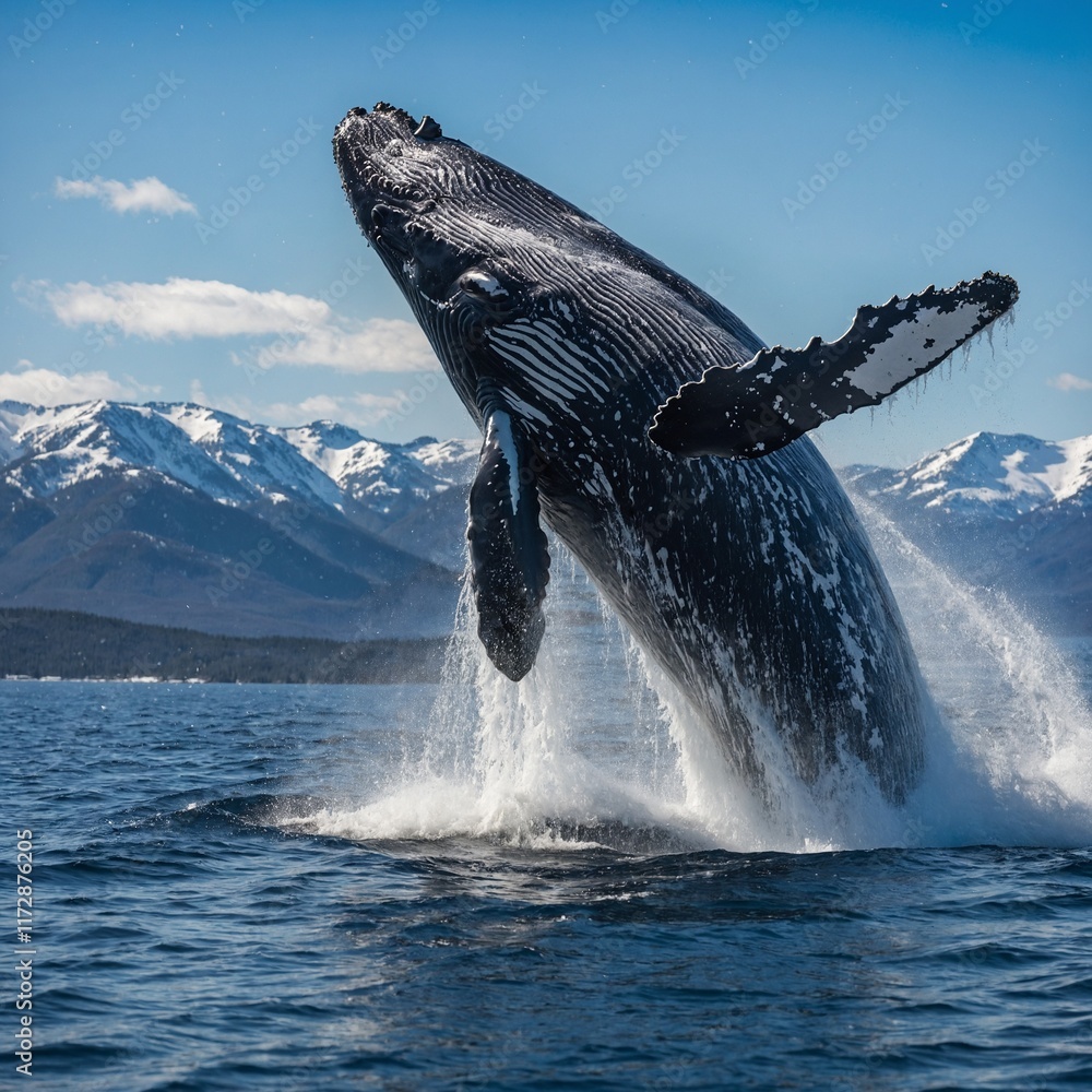 Fototapeta premium dolphin jumping out of water