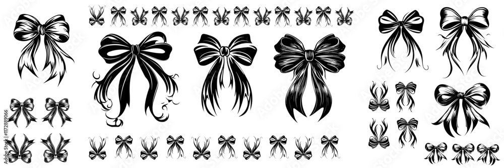 Fototapeta premium ribbon set