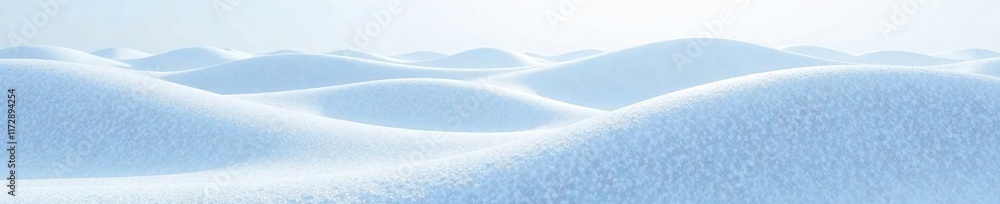 Frosted landscape features rolling white textured surface resembling flowing hills or waves, landscape, frozen, wavy Frosted landscape features rolling white textured surface resembling flowing hills or waves, landscape, frozen, wavy