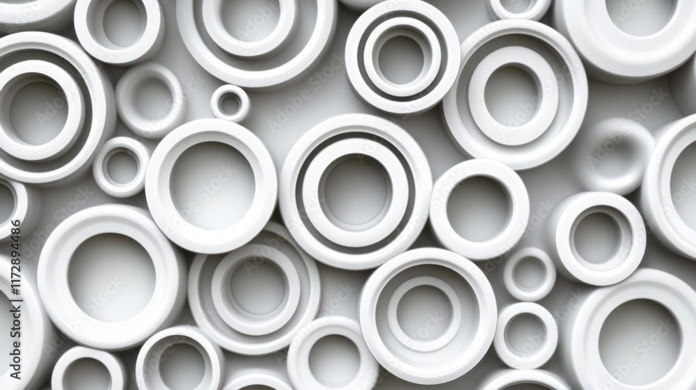 Abstract background of overlapping white circles. Abstract background of overlapping white circles.
