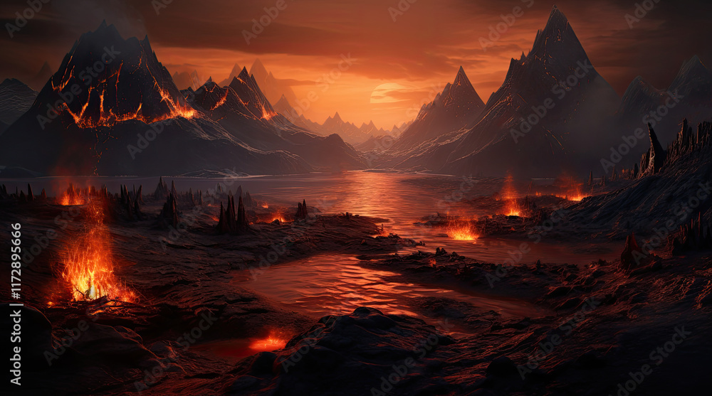 A view of a wildfire
