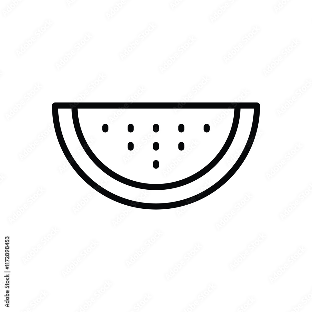 Watermelon icons set vector stock illustration Watermelon icons set vector stock illustration