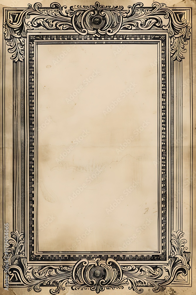 Obraz premium picture frame with ornate border