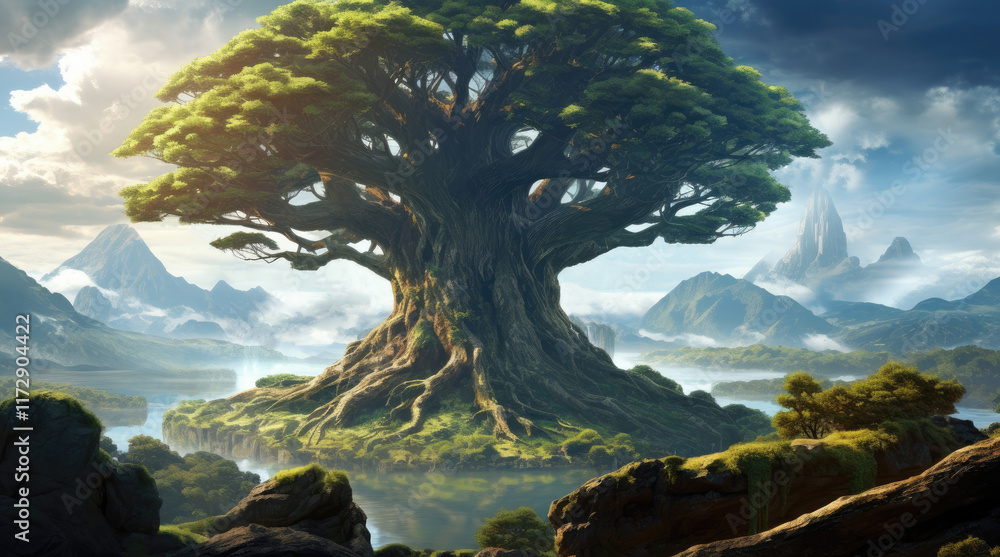 A view of a large tree