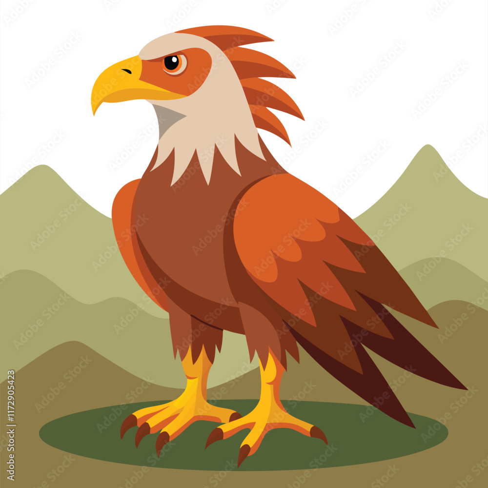 Obraz premium An eagle bird vector artwork illustration