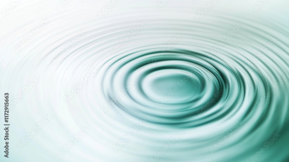 Abstract concentric teal water ripple circles. Abstract concentric teal water ripple circles.