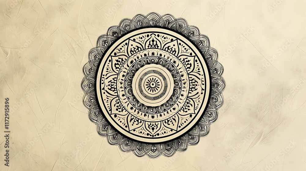 Obraz premium decorative plate with intricate details