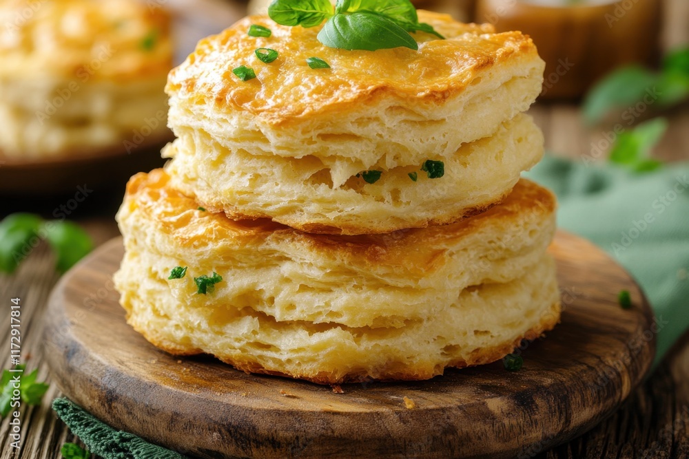 Golden Brown Buttery Biscuits Stacked High Golden Brown Buttery Biscuits Stacked High
