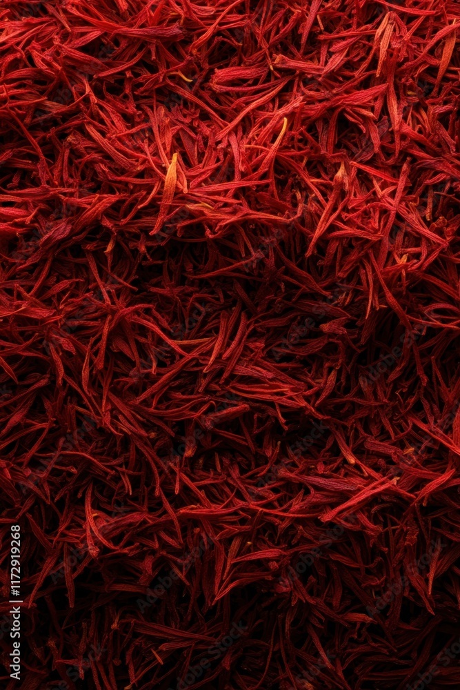 Fototapeta premium Saffron threads showcase vibrant color and aroma while representing culinary heritage and cultural significance