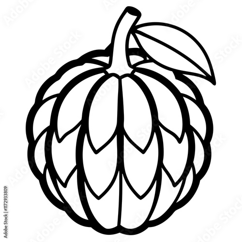 Elegant Balsam Apple Vector Art Design