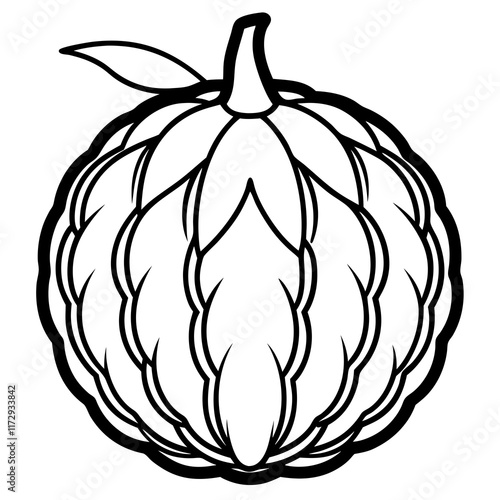 Elegant Balsam Apple Vector Art Design