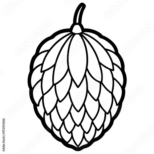 Elegant Balsam Apple Vector Art Design