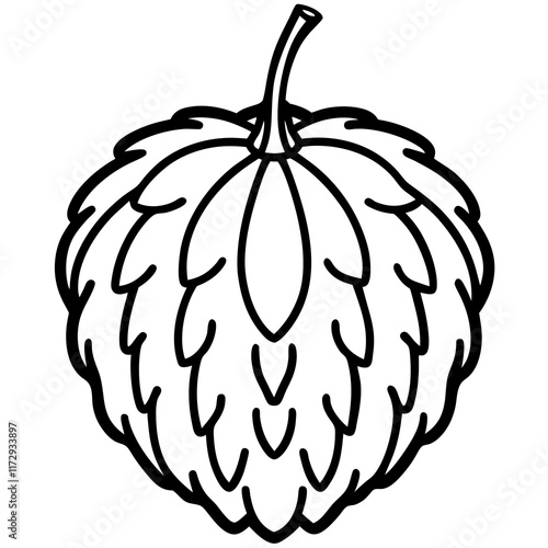 Elegant Balsam Apple Vector Art Design