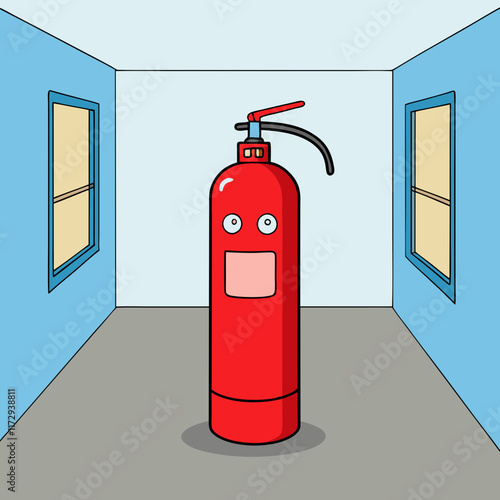 fire extinguisher vector