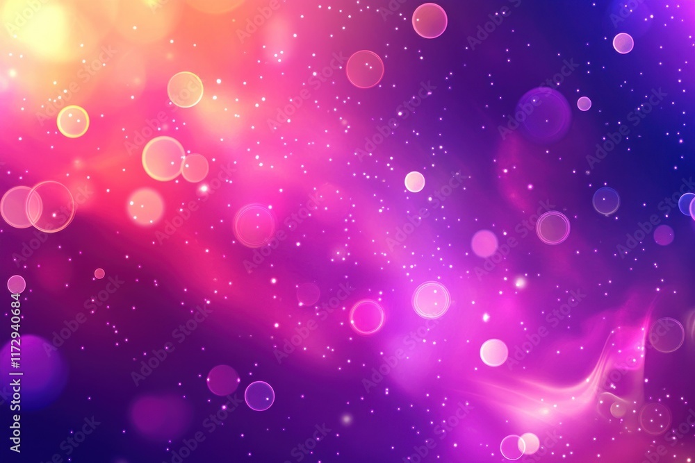 Abstract vibrant bokeh background with pink, purple, and orange lights. Abstract vibrant bokeh background with pink, purple, and orange lights.