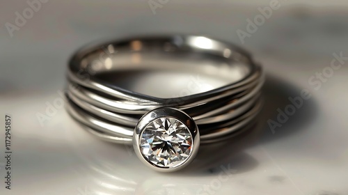 round gemstone wedding ring